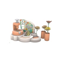 SMOBY Crea Ma Fabrique à Fleurs - Coffret créatif fleurs dès 3 ans, plus de 100 accessoires