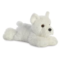 Peluche - AURORA - Chien Westie - 20 cm - Blanc