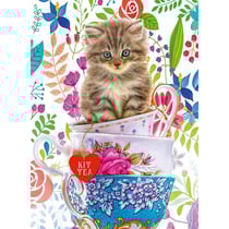 Puzzle chaton dans une tasse 500 pièces - ravensburger - 150373