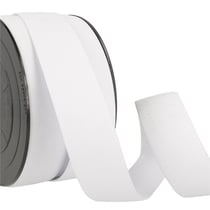 Bobine 25m Elastique maille Blanc