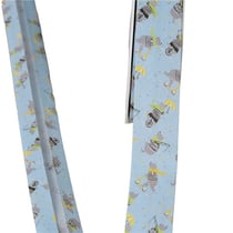 Biais oursons 100% coton bleu clair 25mm au mètre