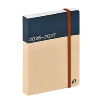 EUROTEXTAGENDA RECYCLÉ ML Arrakis - 12x17 cm - avec élastique - Journalier - 12 mois de août à juillet