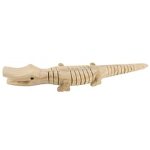 Jouet en bois articulé Crocodile 5,5 x 30 cm