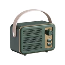 Mini Enceinte Bluetooth Verte Portable Son Stéréo HIFI Micro Intégré Réglage Volume YONIS