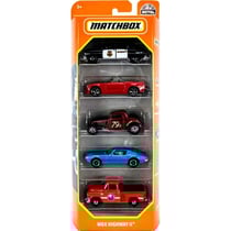 Pack de 5 vehicules matchbox : mbx highway ii - mattel - hfh04 - set voitures miniatures - pick up