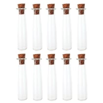 10 mini tubes en verre 4 cm à bouchon liège