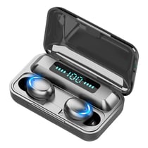 Ecouteurs Bluetooth Sans Fil Avec Réduction De Bruit Et Affichage Numérique Noir YONIS