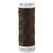 Fil à coudre polyester 100m made in France - brou de noix 445