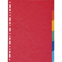 Intercalaires pour classeur - 6 onglets - Perforées - A4 + - 30x22,5cm - Exacompta
