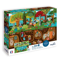 Sentosphere - Puzzle Vie dessus vie dessous 2x 24 Pièces