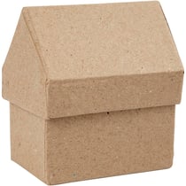 Boîtes Maisons, H : 10,5 cm, dim. 6x8,5 cm, 4 pièces/ 1 Pq.