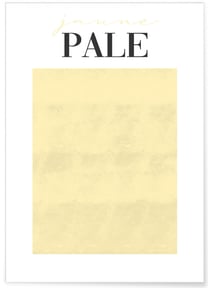 Affiche Jaune Pale | A3 : 29,7x42cm