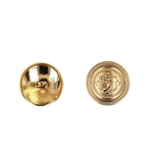 Lot de 6 boutons métal ancre or