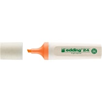 Lot de 10 surligneurs - EDDING - Orange - EcoLine 24 - Pointe biseautée 2-5 mm