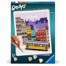 CreArt – 24x30 cm Peinture au numero Lisbon - Ravensburger - Bleu
