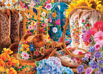 Puzzle 1000 pièces - Cowgirl Boots by Lars Stewart - Eurographics