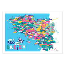 Affiche 30 x 40 cm - Bretagne - Sté!