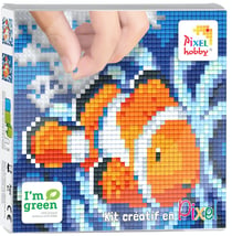 PIXEL Kit créatif tableau 12x12cm - Poisson