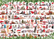 Puzzle 1000 pièces - Chats de Noël - Eurographics