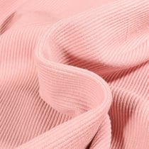 Tissu Jersey côtelé Ottoman uni Rose pâle - Au mètre