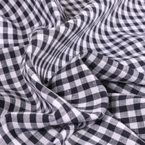 Tissu Rayures Petits carreaux 5 mm Bleu marine