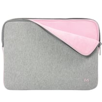 Sacoche Mobilis pour pc portable à mémoire de forme - Compatible 12.5 14 pouces - gris rose
