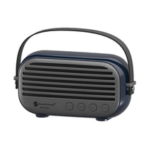 Enceinte Bluetooth Élégante Haut-Parleur Puissant 10W TWS FM USB TF AUX Bleu Foncé YONIS