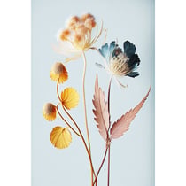 Tableau sur toile fleur colorée 30x45 cm