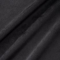 Tissu Doudou Ultra doux Ras Noir