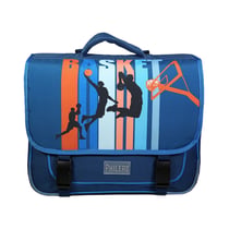 Cartable 38 cm Phileas Bleu Basket - BAGTROTTER
