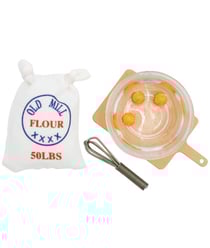 Ensemble de pâtisserie - 4 pcs - Rico Design Bois