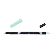 Lot de 6 feutres double pointe pinceau aquarellable - TOMBOW - ABT Dual Brush Pen 291 bleu alice