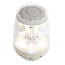 Mini Enceinte Bluetooth Portable Multifonction Avec Lampe Magique Colorée Sans Fil Blanc YONIS