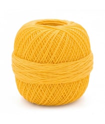 Coton à crocheter HAKELGARN 10 - Grundl - certifié Oeko-Tex Jaune (04)