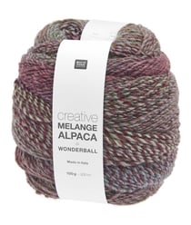 Pelote de laine et alpaga CREATIVE MELANGE ALPACA WONDERBALL DK - 100gr - Rico Design 05 Forêt