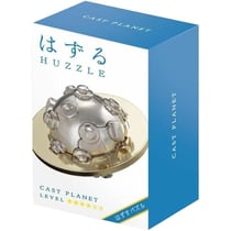 Casse-tête Hanayama Huzzle Cast PLANET - Gigamic - Blanc et Doré - Niveau 4 sur 6