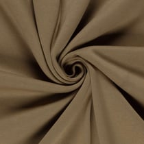 Tissu Molleton Sweat uni Taupe