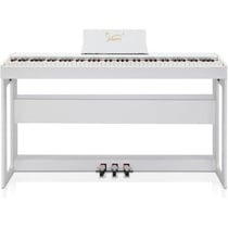 LALAHO - PIB-104 - Piano numérique - 88 touches pondérées - Blanc