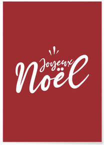 Affiche Joyeux Noël 2 | A3 : 29,7x42cm