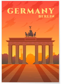 Affiche Allemagne | A3 : 29,7x42cm