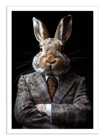 Affiche 30 x 40 cm - Hare Wild Suits - Philippe Hugonnard