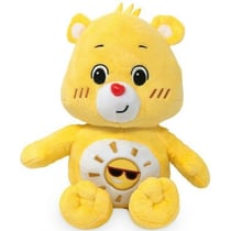Peluche bisounours jaune - toutaquin 28 cm - doudou licence