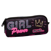 Trousse rectangulaire Must Girl Power 21 CM - 2 compartiments