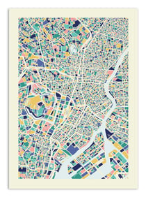 Affiche - Tokyo map - Muzungu