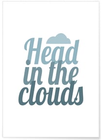 Affiche Head in the clouds | A3 : 29,7x42cm