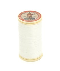 Fil lin glacé 30 m – Fil au Chinois – N° 40 – Fil de lin retors, lisse, résistant 100 Blanc