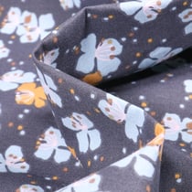 Tissu Coton imprimé Arty Kamini sur fond Bleu marine - Au mètre