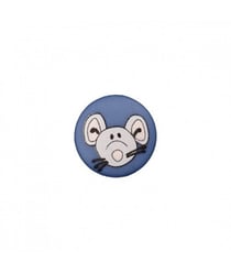 Carte de 3 boutons Souris à queue 12mm - Union Knopf Bleu