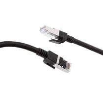 Force Power Câble Ethernet RJ45 Tressé Double Blindage S/FTP Mâle/Mâle 10m Noir