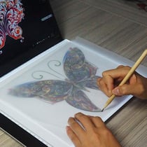 Tablette Graphique LED USB Luminosité Réglable Idéale Pour Dessin Et Tracé YONIS